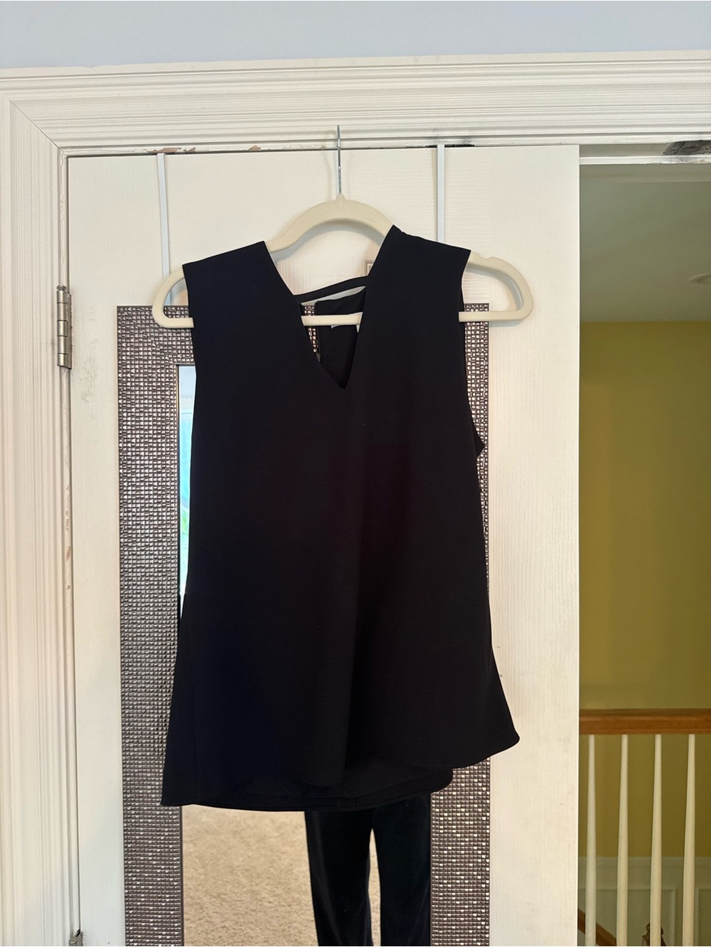 Donna Degnan V Neck Top - black